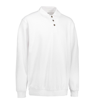 Klassisches Polo-Sweatshirt wei XL