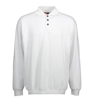 Klassisches Polo-Sweatshirt wei XL