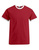 T-Shirt Contrast  ~ Feuerrot/Wei S