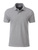 Herren Basic Poloshirt aus Bio Baumwolle ~ grau-heather XL