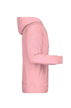 Herren Kapuzensweater aus Bio Baumwolle ~ rose-melange L