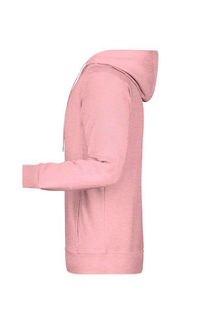 Herren Kapuzensweater aus Bio Baumwolle ~ rose-melange XXL