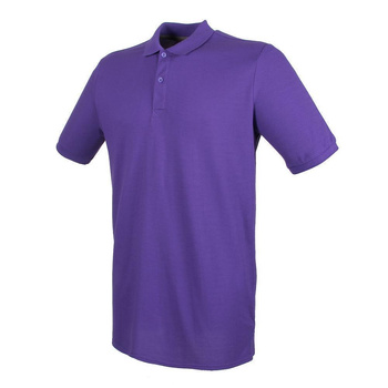 Herren Microfine-Piqu Polo Shirt~ Purple S